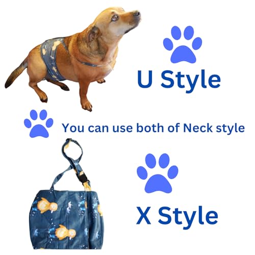 Image of Washable Dog Diaper for Female and Male-one Size for Covering Small, Medium, and Large (11 inch to 25 inch)-Reusable with Duck Style Soft Fleece-Adjustable Washable