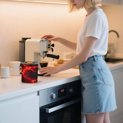 Envase Hermético de Acero Inoxidable para Café 30oz Rojo miniatura 7