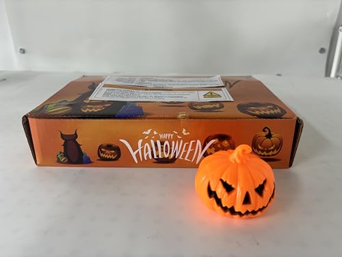 Image of 12PCS Halloween Decor Candle for Indoor Home Decoration, Mini Flameless Jack-o'-Lantern Pumpkin Candle for Halloween Party Gifts Table Spooky Decor, Ghost Face Spooky Tea Light