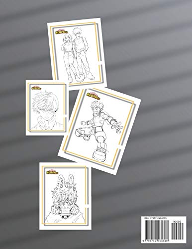 My Hero Academia Coloring Book: Perfect gift for fans of MY HERO ACADEMIA, with more than 75 images