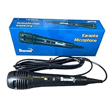 Affordable, Entry level microphone with cable for use with all karaoke machines Unidirectional Microphone High-quality sound Integrated 4m cable allowing for freedom of movement 6.3mm Jack Plug: Compatible with all standard karaoke machines and ampli...