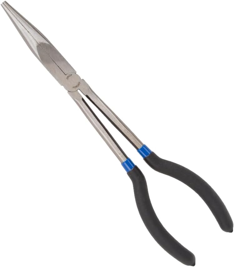 Edward Tools Long Needle Nose Pliers 11-inch - Extra Long Reach Extended Pliers - Tapered Jaw for Working in Tight Spaces - Heavy Duty Rust Resistant Steel