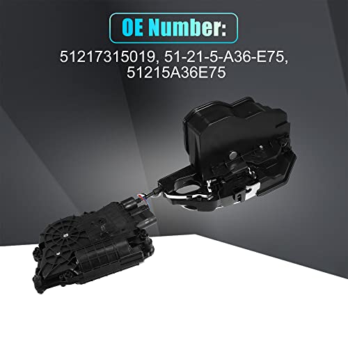 Image of X AUTOHAUX 51217315019 Front Left Door Lock Latch Actuator Assembly for BMW X5 E70 2007-2013 for BMW X6 E71 2008-2014