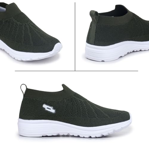 Image of TRASE Sports Slip-On Shoes for Kids | Knitted Upper Lightweight Footwear for Boys & Girls | Comfortable EVA Sole and Breathable Shoes for Walking & Play