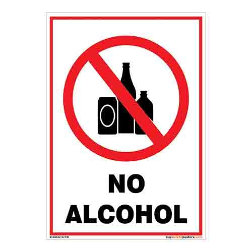 buysafetyposters.com - No Alcohol Sign in English - Hard Plastic Lamination - (Portrait A2, 18 inch X 24 inch, Multicolor) (B08RYK5TZ2) Amazon Price History, Amazon Price Tracker