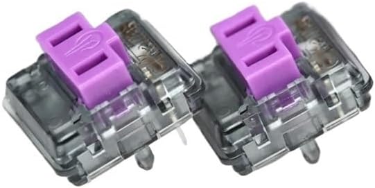 Low Profile Switch Chocolate Keyboard Switch RGB SMD Mechanical Keyboard Linear Hand Feeling 25g Purpz Switch(70PCS)