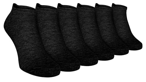 6 Pair Pack UNISEX Performance Athletic Cotton Low Cut Quarter Gym Sport Ankle Socks