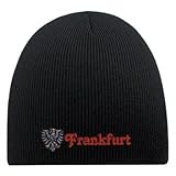 Farbe: schwarz Fan-O-Menal Beanie Mütze Frankfurt 54833 Schwarz