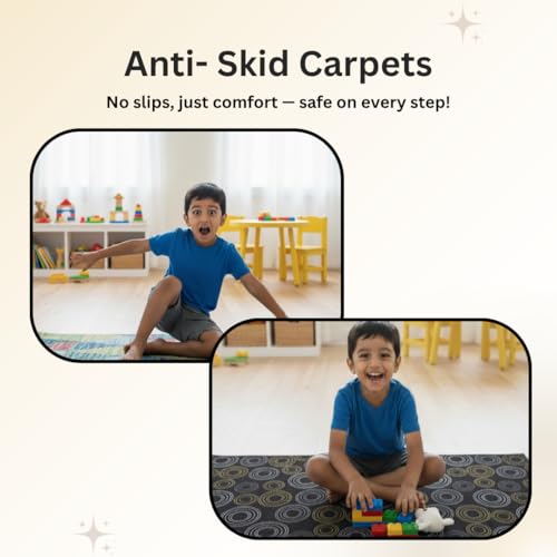 Image of Athom Living Disney Runner Carpet 2x4.5 Ft, Soft Printed Mat with Anti-Skid Backing, Durable Washable Runner for Kids Bedroom, Play Area & Playroom Decor