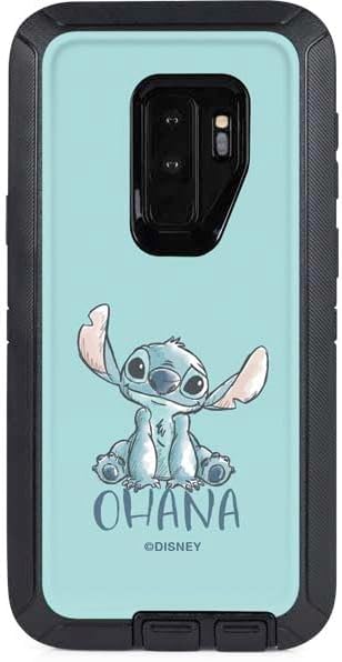 Skinit Decal Phone Skin Compatible with OtterBox Defender Galaxy S9 Plus - Officially Licensed Disney Lilo and Stitch Stitch and Angel Design