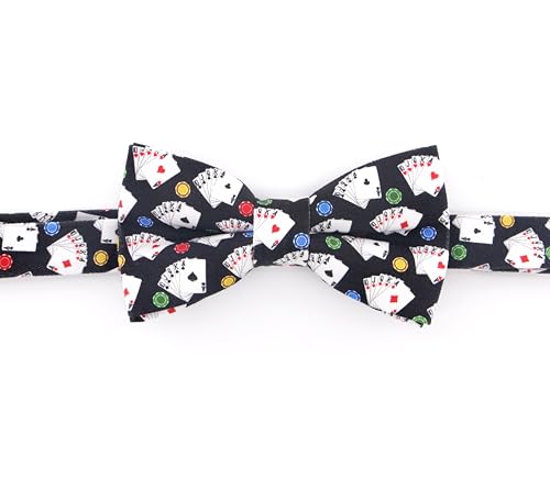 Image of Colorful Fun Pattern Pre-Tied Bow Tie Mens Floral Space Adjustable Bowtie