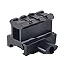 JIALITTE High Profile Compact Riser Mount for Reflex Sight, 1" High, 3 Slots (Riser Mount 1")