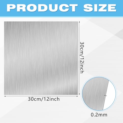 Image of Therwen 10 Pcs Aluminum Flashing Roof Sheet 12 x 12 Inch, Silver