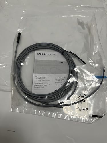 Sensor de proximidad SMT-8M-A-NO-24V con cable de 5 metros y extremo libre, 10 unidades 3