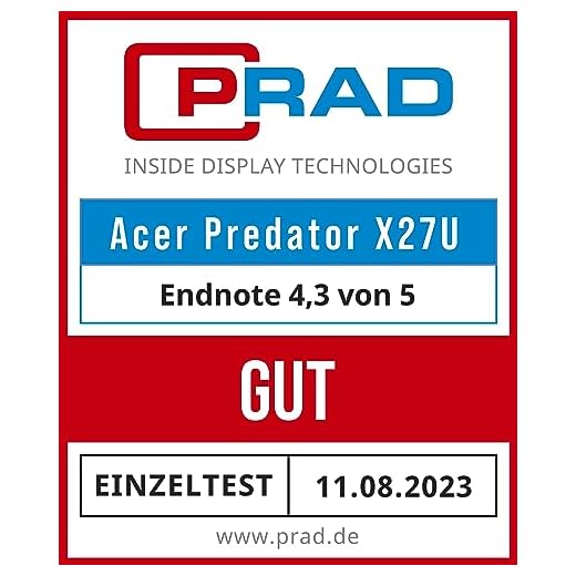 Acer Predator X27U 27 Zoll Gaming Monitor