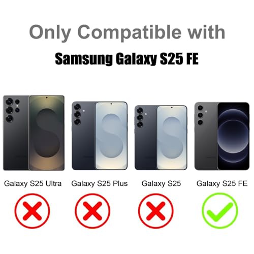 Image of Magnetic Case for Samsung Galaxy S25 FE 5G [Compatible with Magsafe] [Cute Fashion Fluorescent Design] [1 Screen Protector] Slim Translucent Matte Case for Galaxy S25 FE 5G 6.7 inch, Desert