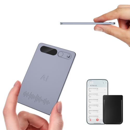Gonikli Micro Espion Enregistreur Vocal IA Dictaphone Numérique avec Transcription et Résumé IA Saisie multimodale Jusqu’à 35 Heures Conçu pour...