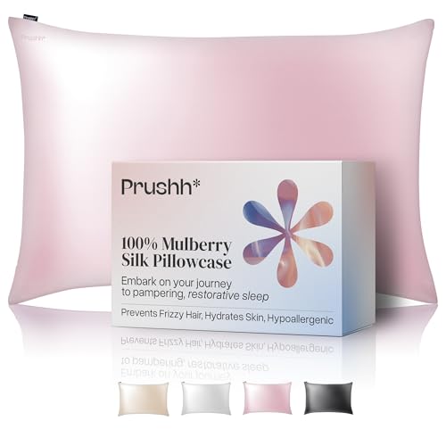 Prushh Luxury Silk Pillowcase - 100% Pure Mulberry Silk -
