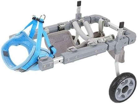 Dog Wheelchair for Back Legs with Pet Traction Rope Adjustable Hind Leg Support Cart, Mobility Aid for Disabled/Injured(2 Rounds,Medium) 2 rounds Medium - Image 1 of 6