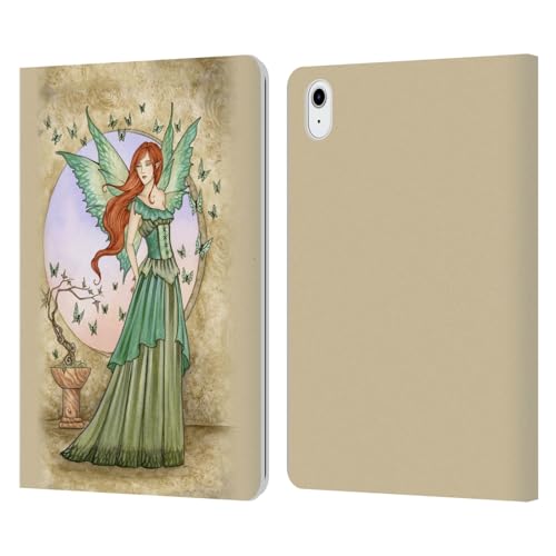 Protection iPad Air 11 cuir fée verte housse portefeuille