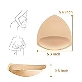 TopBine Removable Bra Pads Inserts Women's Comfy Sports Cups Bra Insert for BIkini Top Swimsuit (C/D Beige, C/D) - Image 4