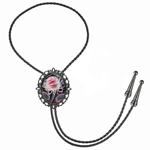Image of Jeilwiy Bolo Tie for Men Western Cowboy Gothic Bolo Tie Necklace Halloween