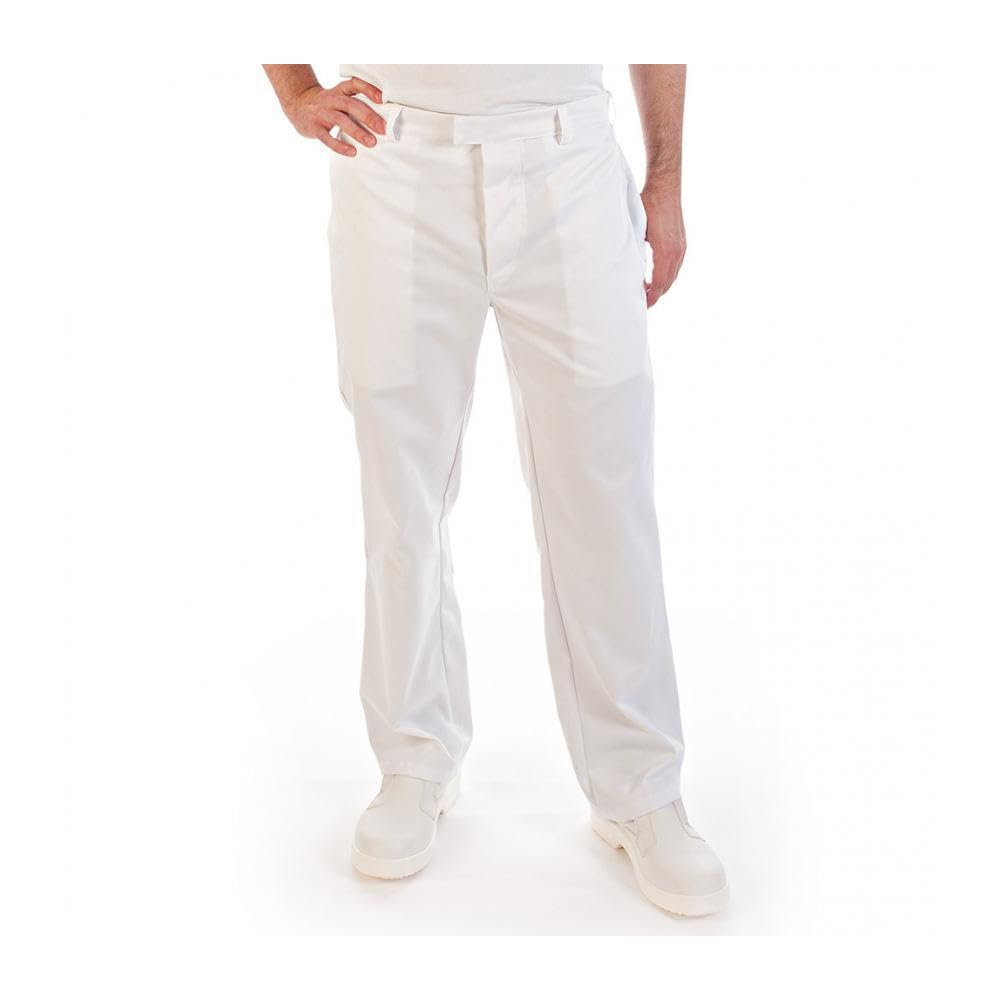 Franz Mensch 1 Stück HACCP Hosen | Polycotton, weiß, M, Hygienehose, Pflegerhose,Gesundheitshose