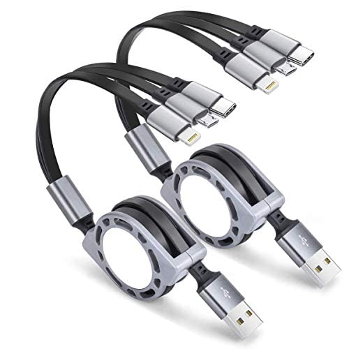 CarEmpire Multi Retractable 3.0A Fast Charger Cord, Multiple Charging Cable 4Ft/1.2m USB Charge Cord with Phone/Type C/Micro USB for All Android and iOS Smartphones (Multicolor)(1 Unit),3-in-1 (B0BLLLJWSC) Amazon Price History, Amazon Price Tracker