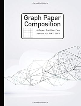Paperback Graph Paper Composition Notebook: Quad Ruled Book (Graphing Paper) [Large Print] Book