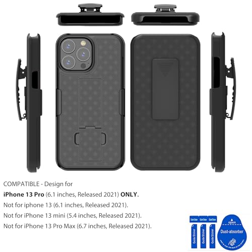 Coque fine iPhone 13 Pro antichoc avec protège-écran et support béquille - 2