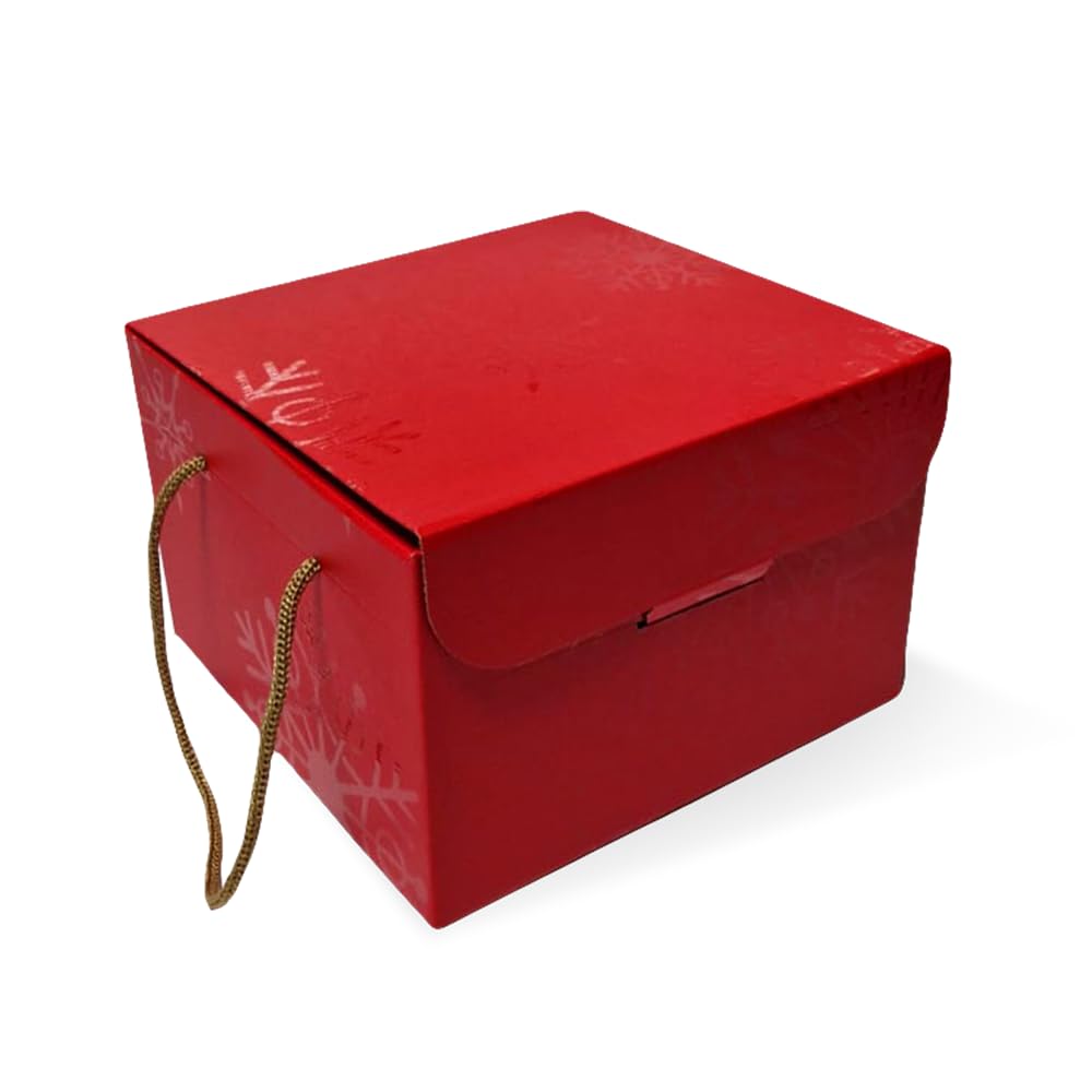 cubex professional Weinregal, Weihnachtsboxen und Panettonihalter aus Wellpapier, rot, Panettone Classico, Strenne