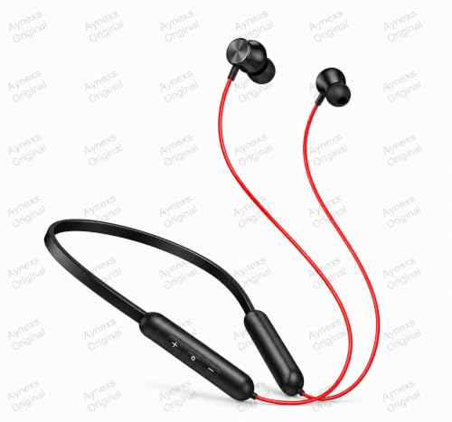 Image of Neckband Compatible with Wireless Z3 Earbud Buds Earbuds Neckband Earphone (Red)