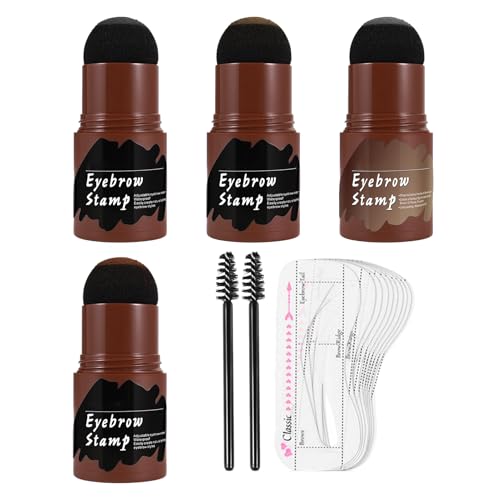 Yhsioaklo Kit de tinte de cejas, kit de plantillas de cejas, modelo de cejas, 10 piezas, plantillas de cejas, almohadilla de cejas, para mujeres, niñas, días