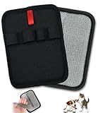 LUCKYOPERA Pet Hair Removal Gloves for Cats & Dogs, Reusable Electrostatic Grooming Gloves, Hair Remover Tool for Couch, Furniture, Carpet, Car Seat, Clothes (Finger Type)