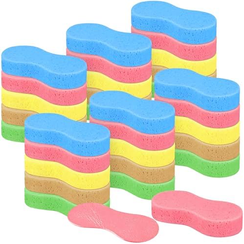 30 Pack Car Wash Sponge, Large Cleaning Sponge All Purpose Thick ...