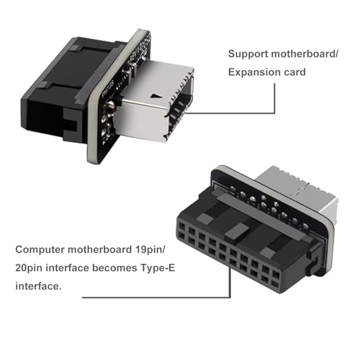 Comeap Usb 3.2 Gen 1 To Usb 3.2 Gen 2 Header Adapter, Usb 3.1 Type-E Key-A To Usb 3.0 20 Pin Header Converter For Type C Motherboard thumb #1