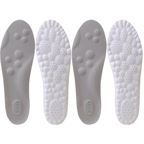 Image of 4D Cloud Tech Soles Insoles for Men Women, Super Soft Comfort Cloud Feeling Cushioning Insoles Memory Foam Arch Support Sole Inserts. (2pairs, L Women 12-14.5 / Men 11-13.5)