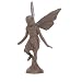 Upper Deck Cast Iron Playful Fairy Garden Statue Angel Pixie Fairy- 7" by 4" by 3.5"