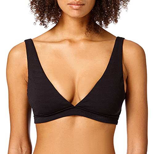 Bikini femme V neck crop top Seafolly en tissu haut de gamme durable
