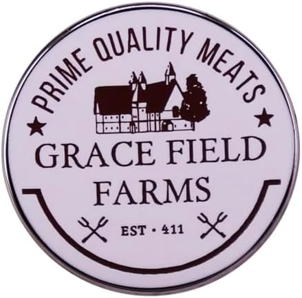 Grace Field House Farms Orphanage Prime Quality Meats The Promised Neverland Yakusoku no Nebarando Anime Manga 1.2" Enamel Pin Badge image 5