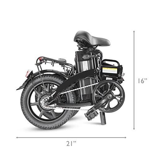 XPRIT Folding Electric Bike, Light Weight, LCD Display, Full Throttle