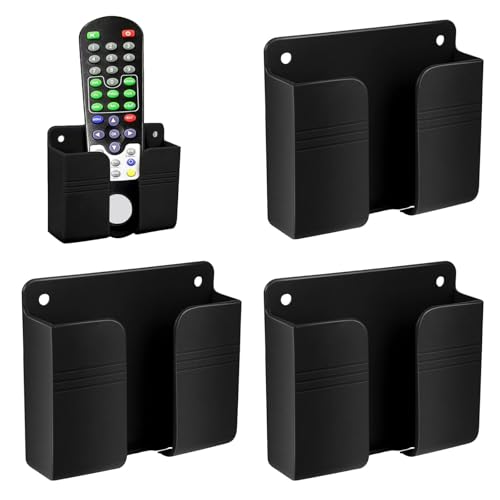 Soporte Móvil de Pared, 4 Piezas Organizador para Teléfono, Soportes para Cargador de Celular, Negro