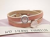  Personalisiertes Lederarmband mit Wunschnamen