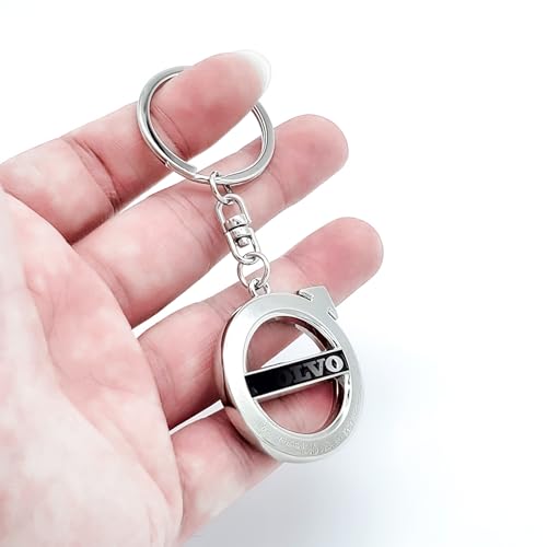 Image of Creative Car Logo Keychain for Car 3D Chrome Metal Alloy Key Chain Gifts for Women and Men Keyring Universal Size