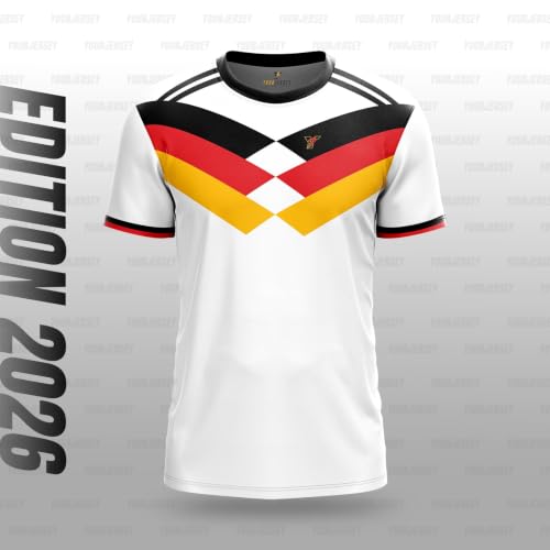 Image of YOURJERSEY Football World Cup 2026 Football Jersey All Team Jersey Custom Name & Number Print | Fan Personalised T-Shirt Sizes for Kids 2Y to Adults 4XL