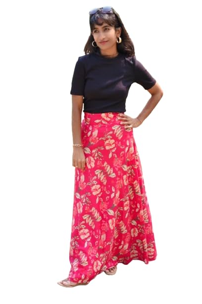 Image of Women's Printed Maxi Wraparound Skirt
