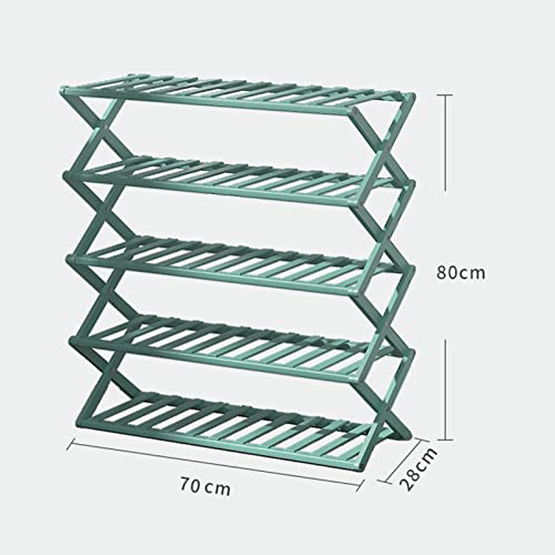 Étagère à chaussures pliante simple meuble de rangement utile à 5 niveaux