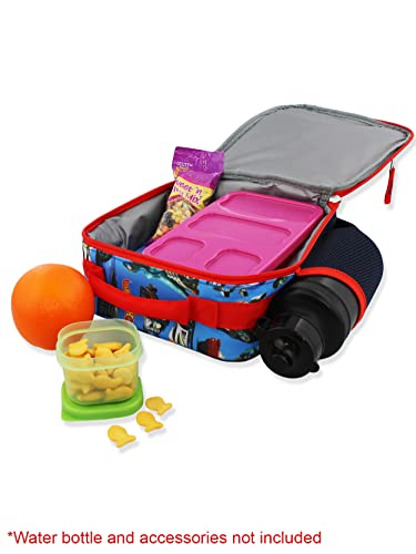 Hot Wheels Race Car Boys Soft Insulated School Lunch Box (One Size, Blue) #TOP5