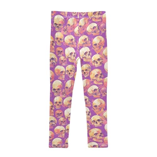 KLL Skulls Seamless Toddler Girls Legging Stretchy High Waisted Sweatpants Gym2