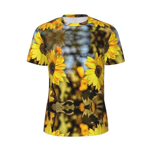T-shirt gym athlétique Beau tournesol évite les irritations et la sueur avec sa maille Dry Fit